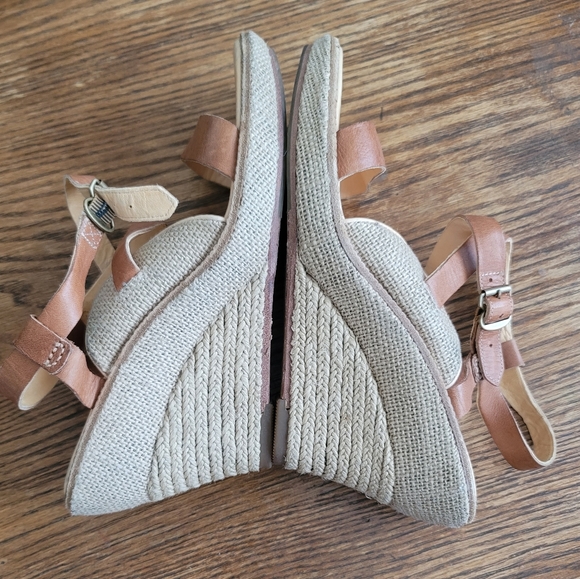 TIMBERLAND Strappy Espadrille Wedges Size 9 - Picture 3 of 6